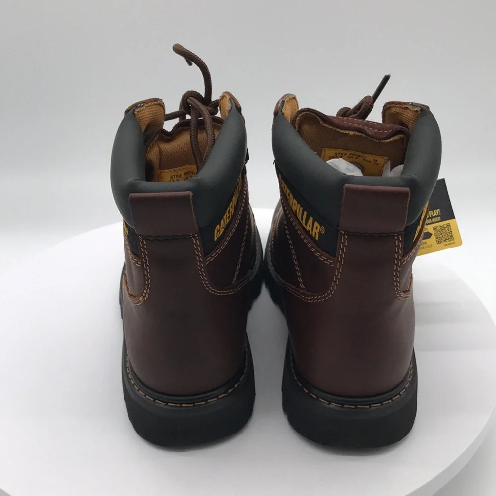 Caterpillar Mens Brown Leather Boots size 9 US